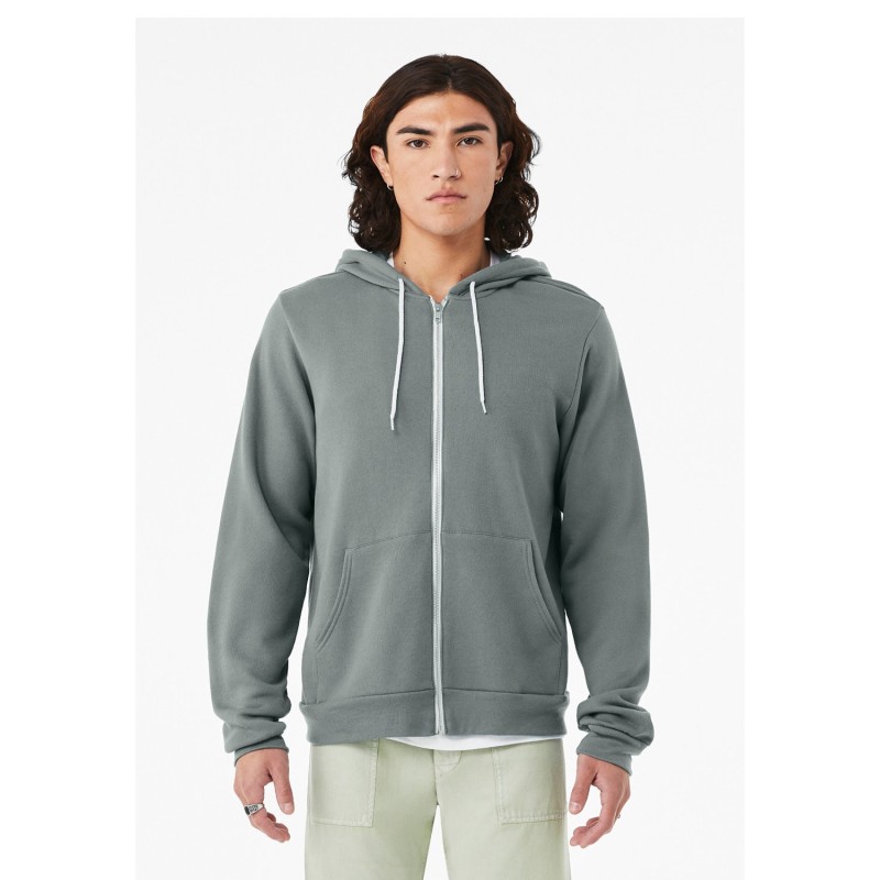 Buy Bella + Canvas 3739 Unisex Sponge Fleece Full-Zip Hooded Sweatshirt | ApparelChoice.ca
