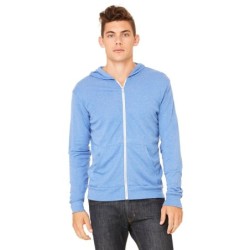 Buy Bella + Canvas 3939 Unisex Triblend Full-Zip Lightweight Hoodie | ApparelChoice.ca
