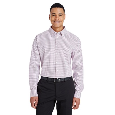 Buy Devon & Jones DG540 CrownLux Performance Men's Micro Windowpane Woven Shirt | ApparelChoice.ca