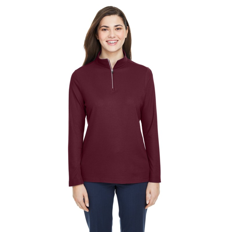 Buy Core365 CE405W Ladies Fusion ChromaSoft Pique Quarter-Zip | ApparelChoice.ca