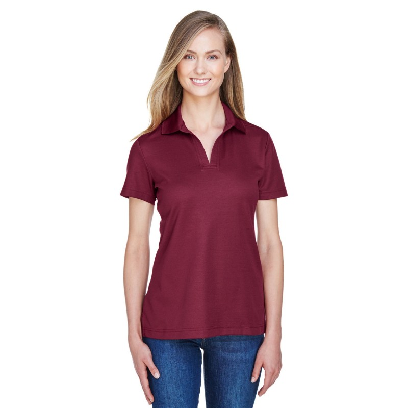 Buy Devon & Jones DG20W CrownLux Performance Ladies Plaited Polo | ApparelChoice.ca