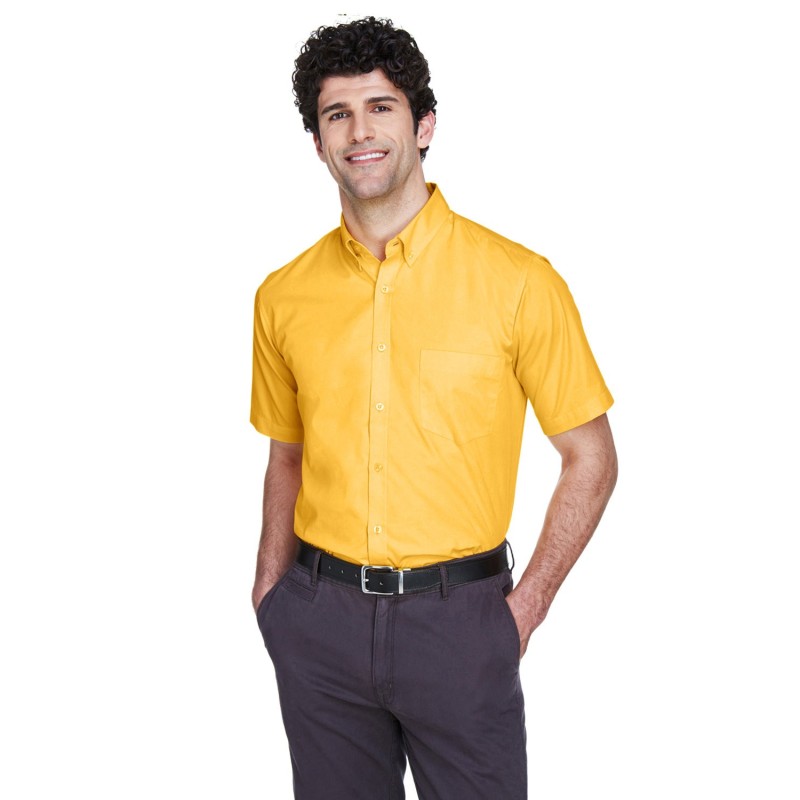 Buy Core365 88194 Men's Optimum Short-Sleeve Twill Shirt | ApparelChoice.ca