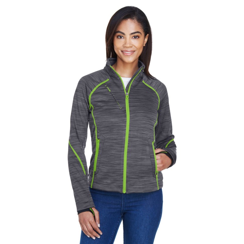 Buy North End 78697 Ladies Flux Melange Bonded Fleece Jacket | ApparelChoice.ca