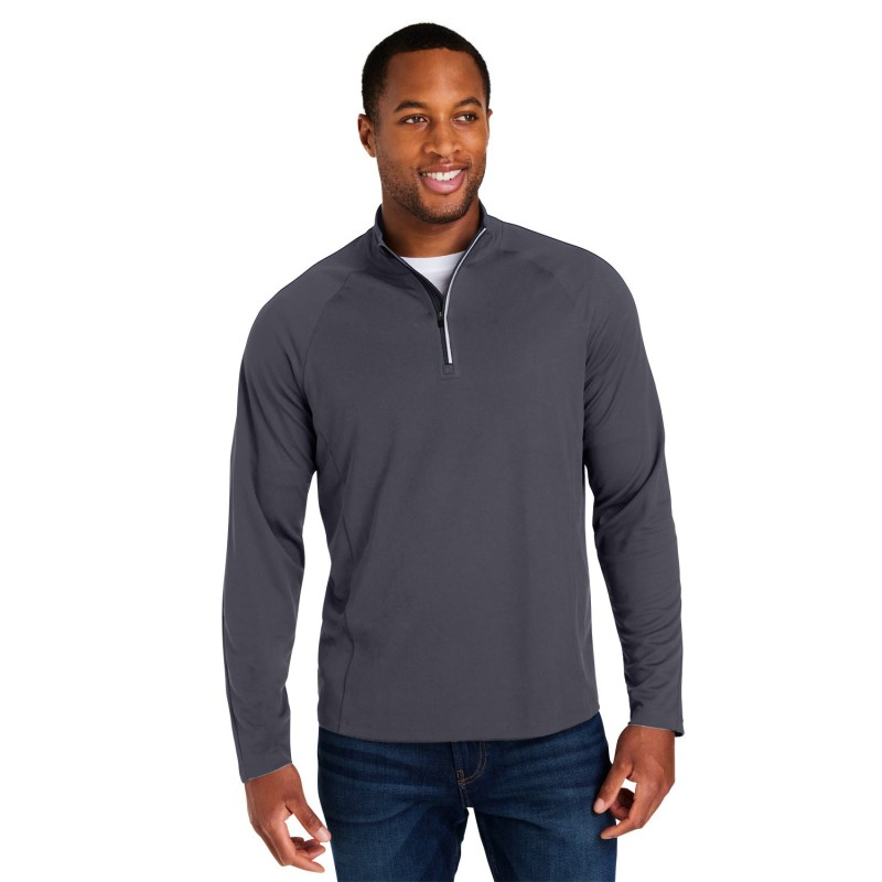Buy Core365 CE418 Men's Origin Performance Pique Quarter-Zip | ApparelChoice.ca