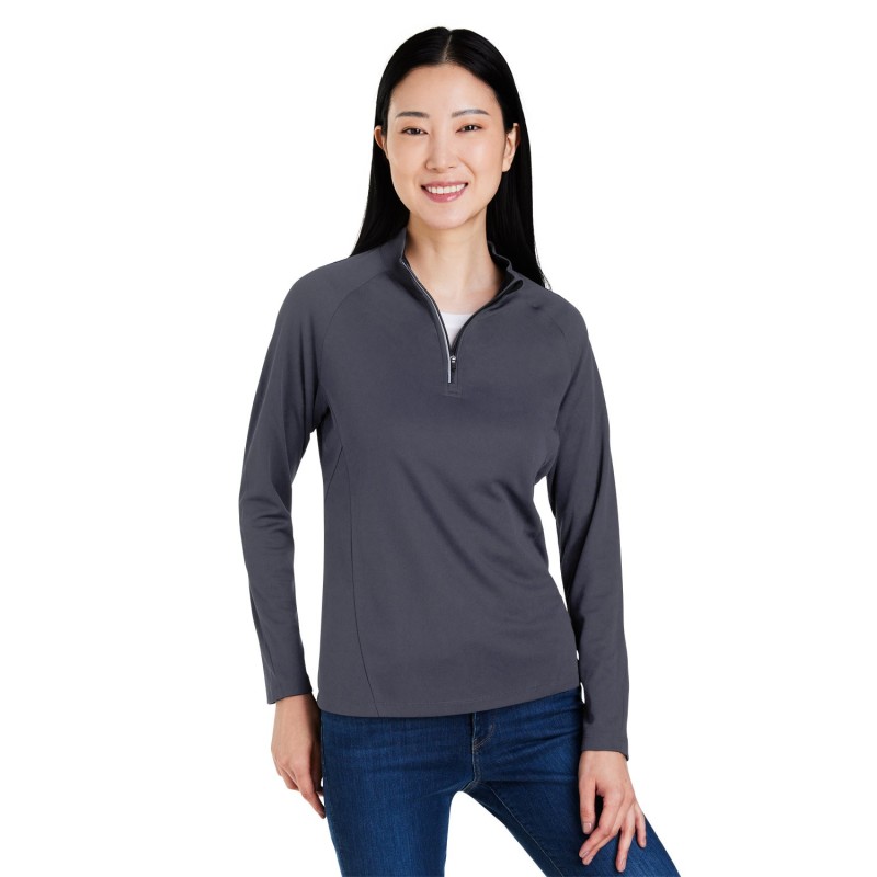 Buy Core365 CE418W Ladies Origin Performance Pique Quarter-Zip | ApparelChoice.ca