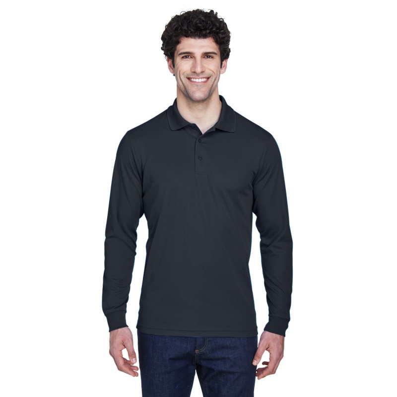 Buy Core365 88192 Men's Pinnacle Performance Long-Sleeve Pique Polo | ApparelChoice.ca