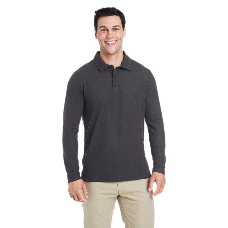 Buy Core365 CE112L Men's Fusion ChromaSoft Long-Sleeve Pique Polo | ApparelChoice.ca