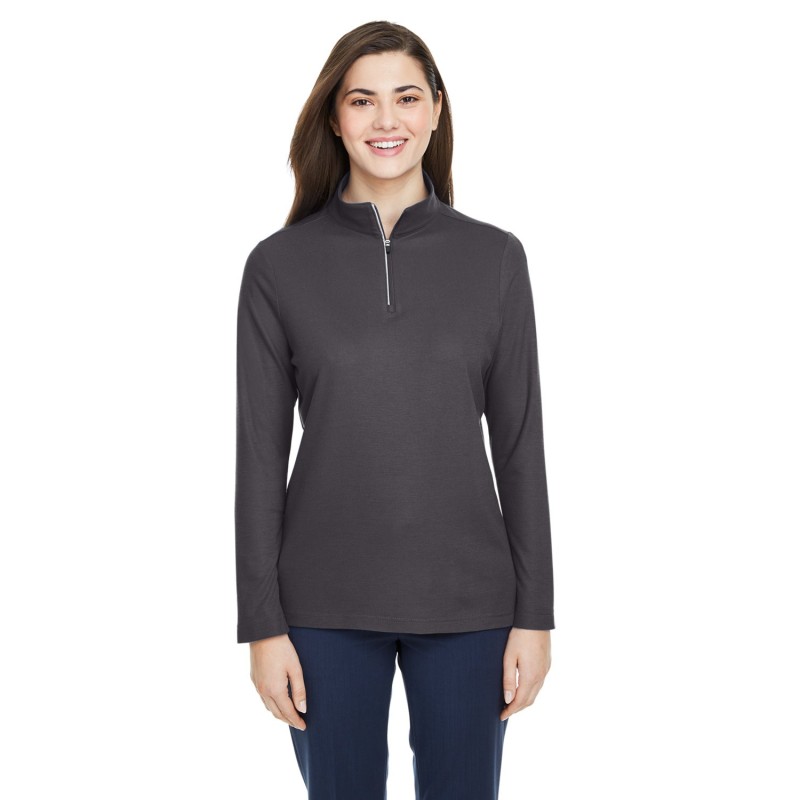 Buy Core365 CE405W Ladies Fusion ChromaSoft Pique Quarter-Zip | ApparelChoice.ca