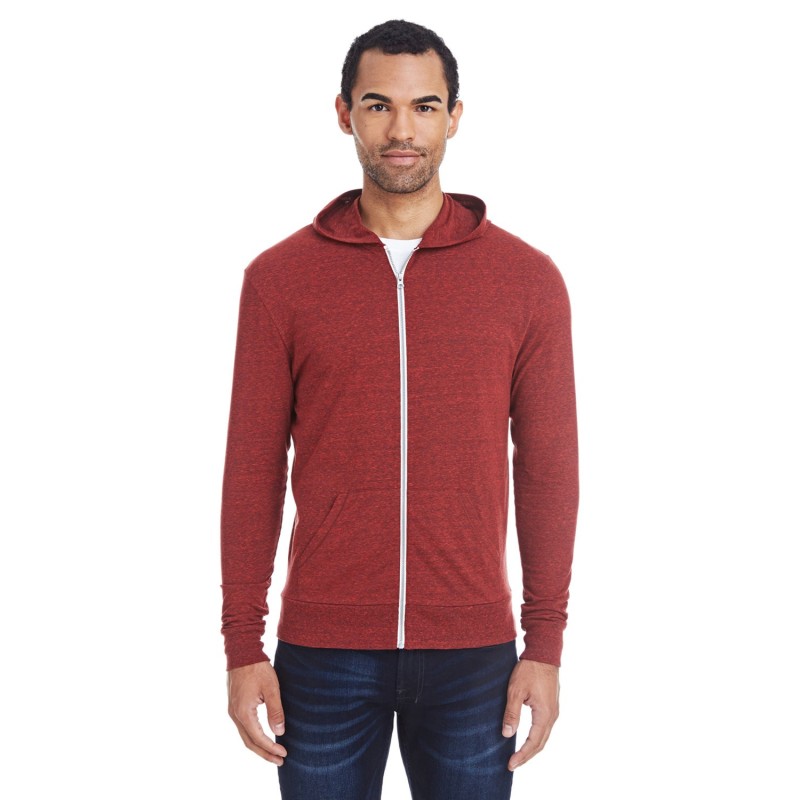 Buy Threadfast 302Z Unisex Triblend Full-Zip Light Hoodie | ApparelChoice.ca