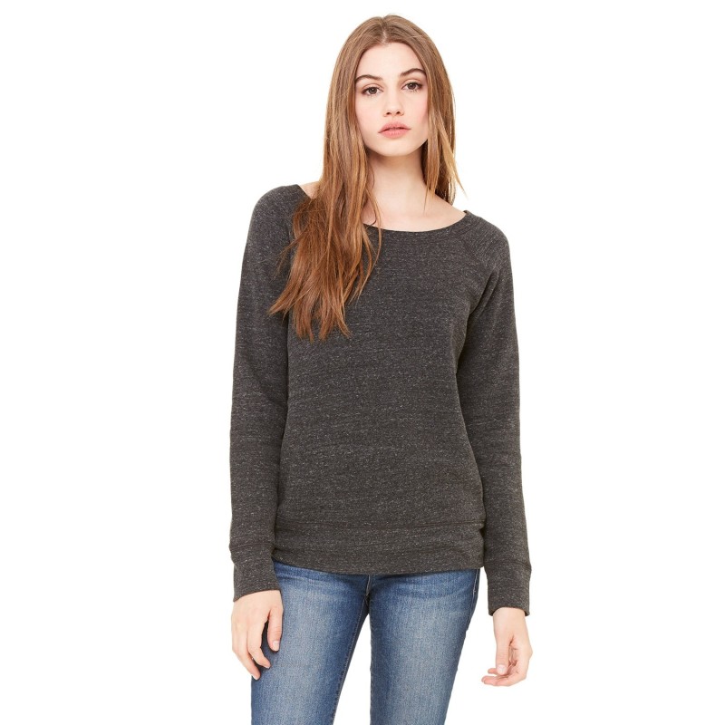 Buy Bella + Canvas 7501 Ladies Sponge Fleece Wide Neck Sweatshirt | ApparelChoice.ca
