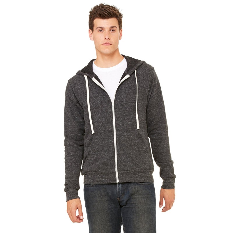 Buy Bella + Canvas 3909 Unisex Triblend Sponge Fleece Full-Zip Hoodie | ApparelChoice.ca