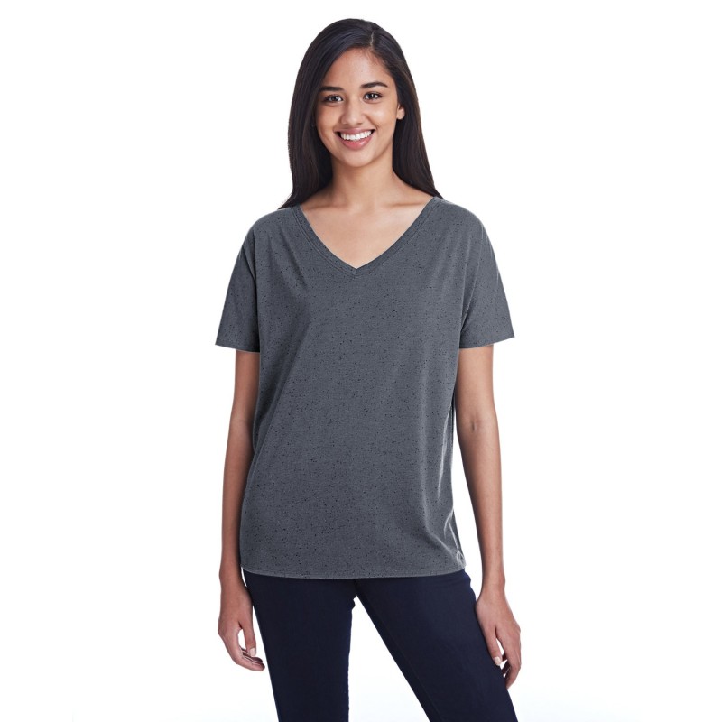 Buy Threadfast 203FV Ladies Triblend Fleck Short-Sleeve V-Neck T-Shirt | ApparelChoice.ca