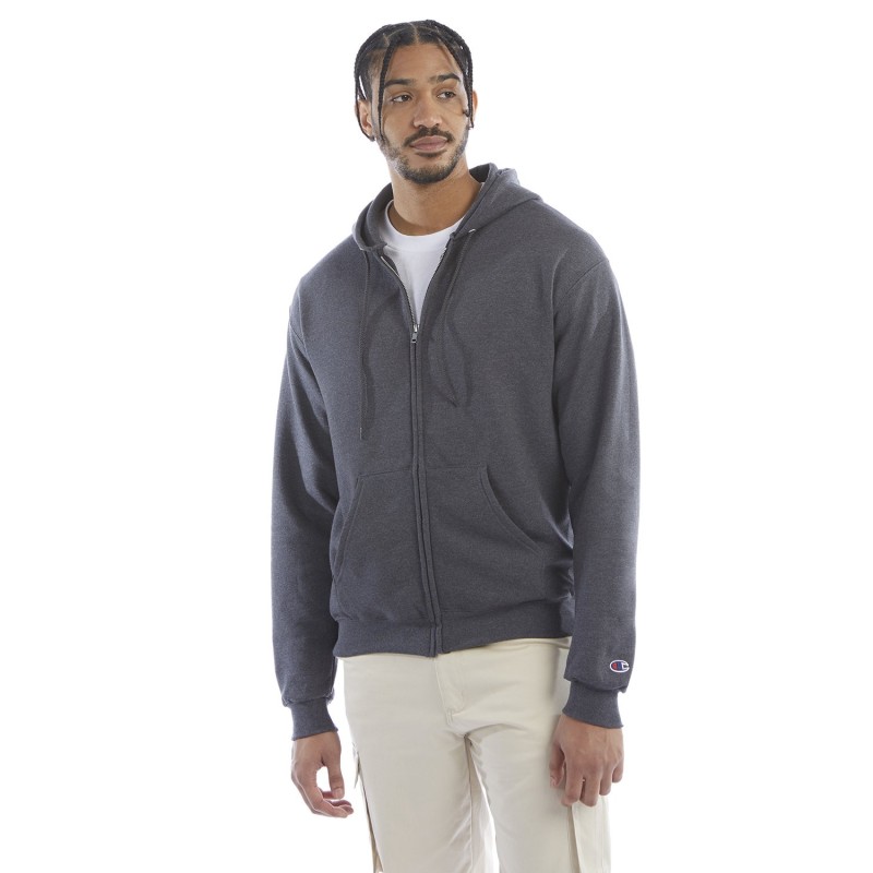 Buy Champion S800 Adult Powerblend Full-Zip Hooded Sweatshirt | ApparelChoice.ca