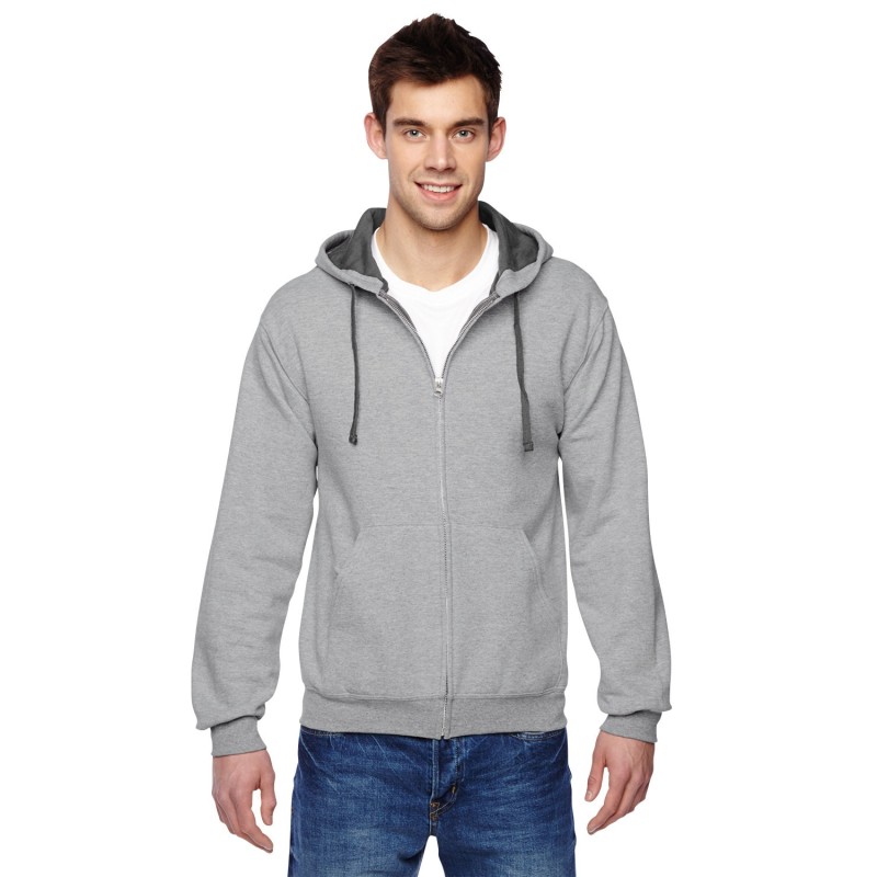 Buy Fruit of the Loom SF73R Adult SofSpun Full-Zip Hooded Sweatshirt | ApparelChoice.ca