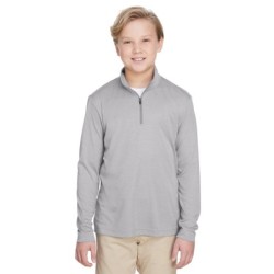 Buy Team 365 TT31HY Youth Zone Sonic Heather Performance Quarter-Zip | ApparelChoice.ca