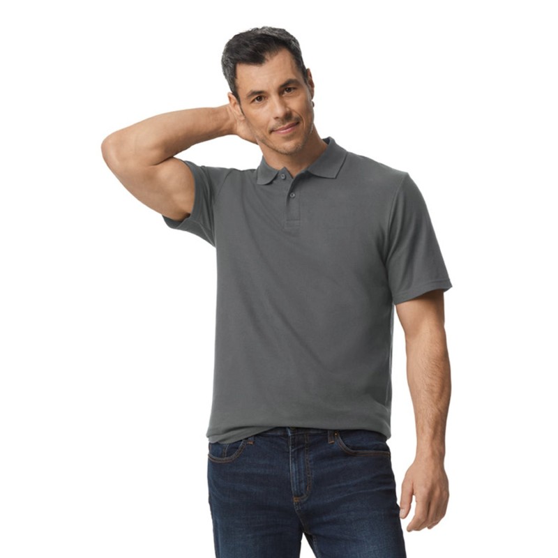 Buy Gildan G648 Men's Softstyle Double Pique Polo | ApparelChoice.ca