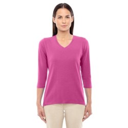 Buy Devon & Jones DP184W Ladies Perfect Fit Bracelet-Length V-Neck Top | ApparelChoice.ca