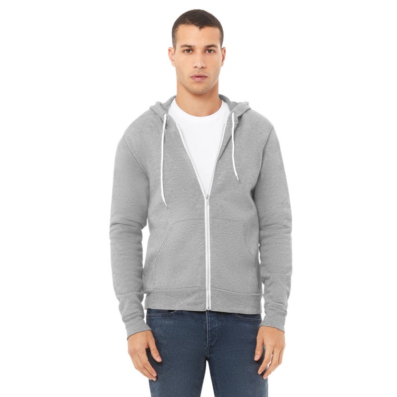 Buy Bella + Canvas 3739 Unisex Sponge Fleece Full-Zip Hooded Sweatshirt | ApparelChoice.ca