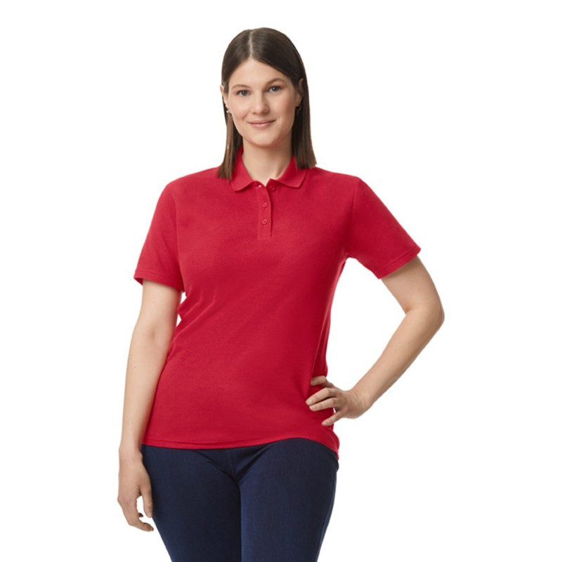 Buy Gildan G648L Ladies Softstyle Double Pique Polo | ApparelChoice.ca