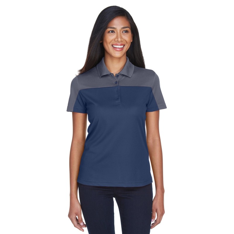 Buy Core365 CE101W Ladies Balance Colorblock Performance Pique Polo | ApparelChoice.ca
