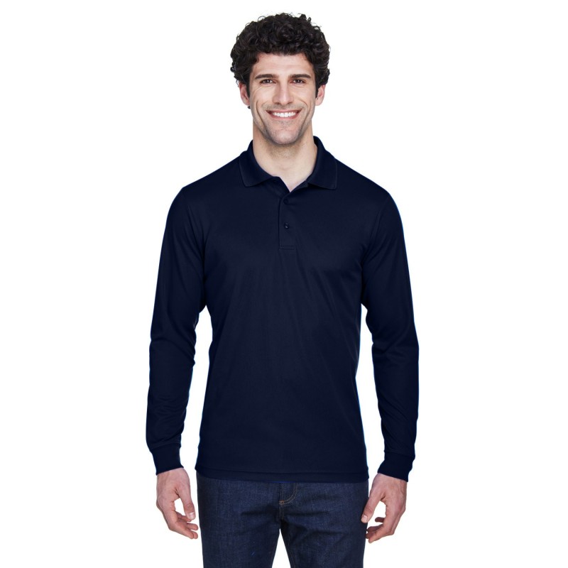 Buy Core365 88192 Men's Pinnacle Performance Long-Sleeve Pique Polo | ApparelChoice.ca