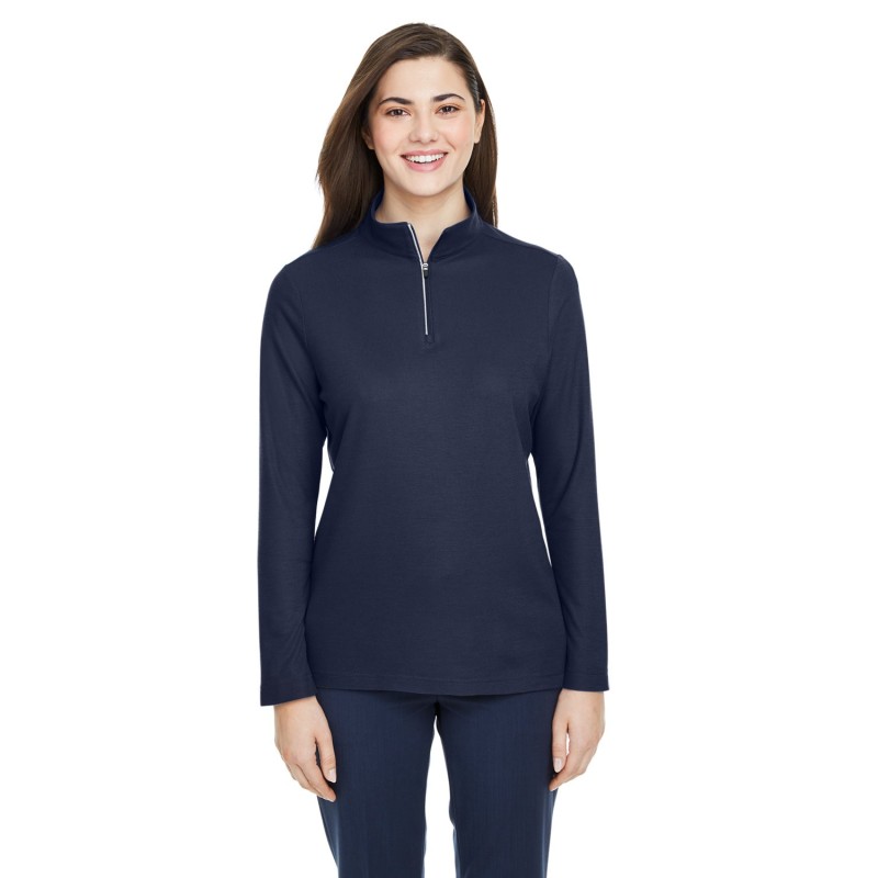 Buy Core365 CE405W Ladies Fusion ChromaSoft Pique Quarter-Zip | ApparelChoice.ca