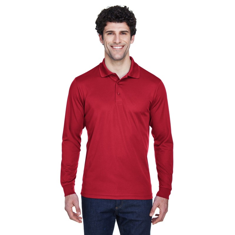 Buy Core365 88192 Men's Pinnacle Performance Long-Sleeve Pique Polo | ApparelChoice.ca