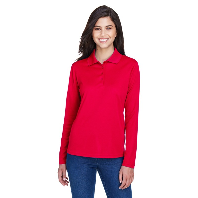 Buy Core365 78192 Ladies Pinnacle Performance Long-Sleeve Pique Polo | ApparelChoice.ca