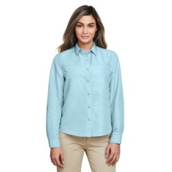 Buy Harriton M580LW Ladies Key West Long-Sleeve Performance Staff Shirt | ApparelChoice.ca