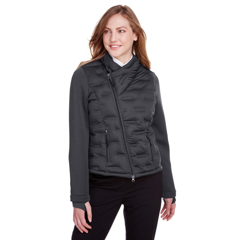 Buy North End NE710W Ladies Loft Pioneer Hybrid Bomber Jacket | ApparelChoice.ca