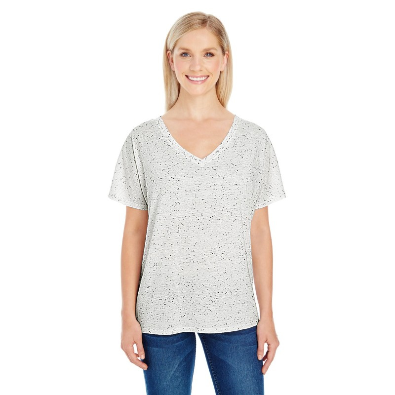Buy Threadfast 203FV Ladies Triblend Fleck Short-Sleeve V-Neck T-Shirt | ApparelChoice.ca