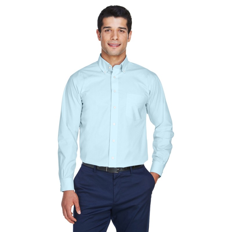 Buy Devon & Jones D620 Men's Crown Collection Solid Broadcloth Woven Shirt | ApparelChoice.ca