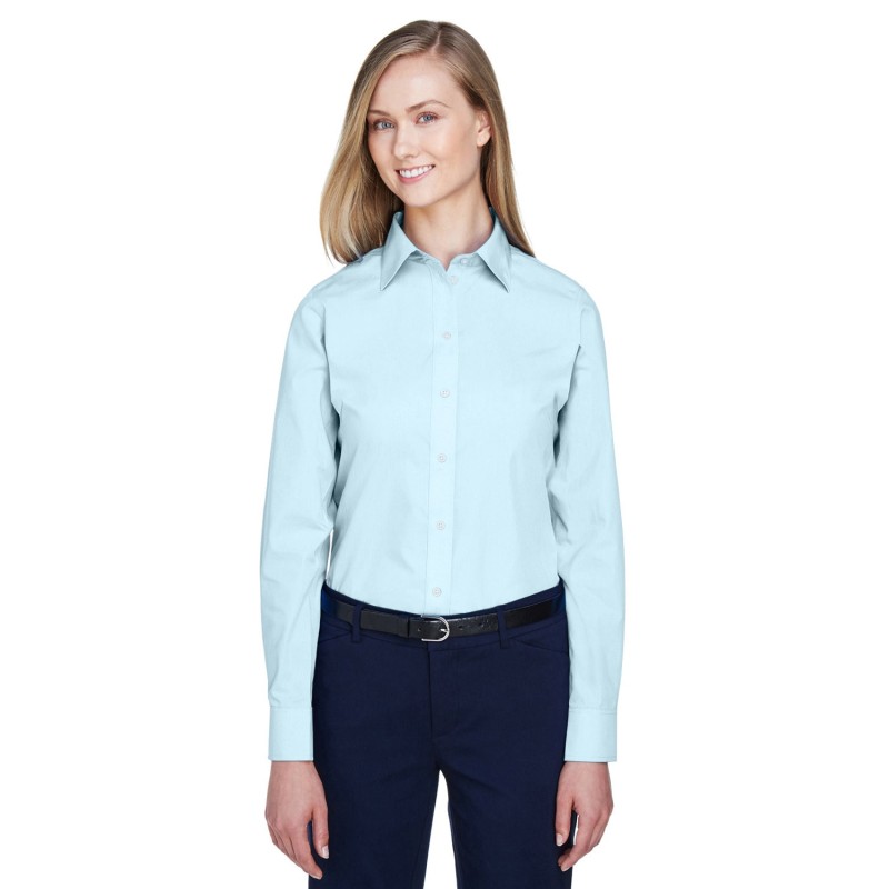Buy Devon & Jones D620W Ladies Crown Collection Solid Broadcloth Woven Shirt | ApparelChoice.ca