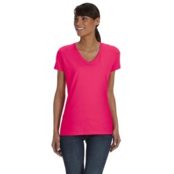 Buy Fruit of the Loom L39VR Ladies HD Cotton V-Neck T-Shirt | ApparelChoice.ca