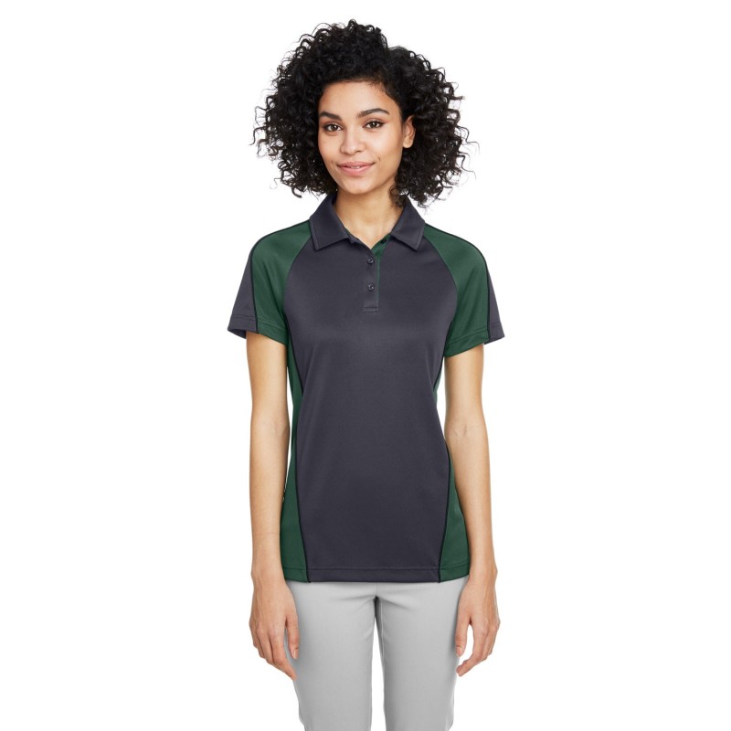 Buy Harriton M385W Ladies Advantage Snag Protection Plus IL Colorblock Polo | ApparelChoice.ca