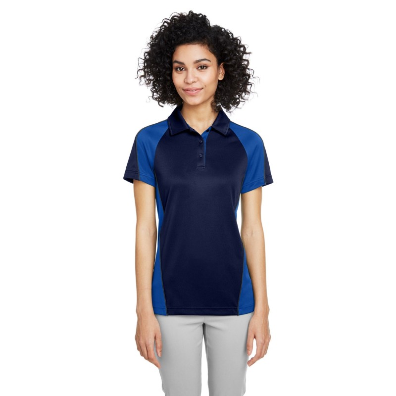 Buy Harriton M385W Ladies Advantage Snag Protection Plus IL Colorblock Polo | ApparelChoice.ca