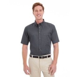 Buy Harriton M582 Men's Foundation 100% Cotton Short-Sleeve Twill Shirt with Teflon | ApparelChoice.ca