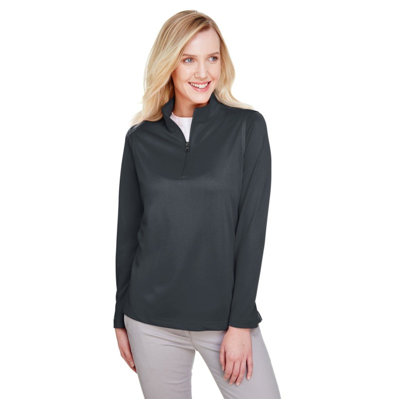 Buy Harriton M748W Ladies Advantage Snag Protection Plus Quarter-Zip | ApparelChoice.ca