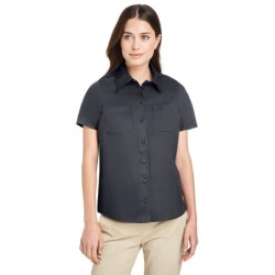 Buy Harriton M585W Ladies Advantage IL Short-Sleeve Work Shirt | ApparelChoice.ca