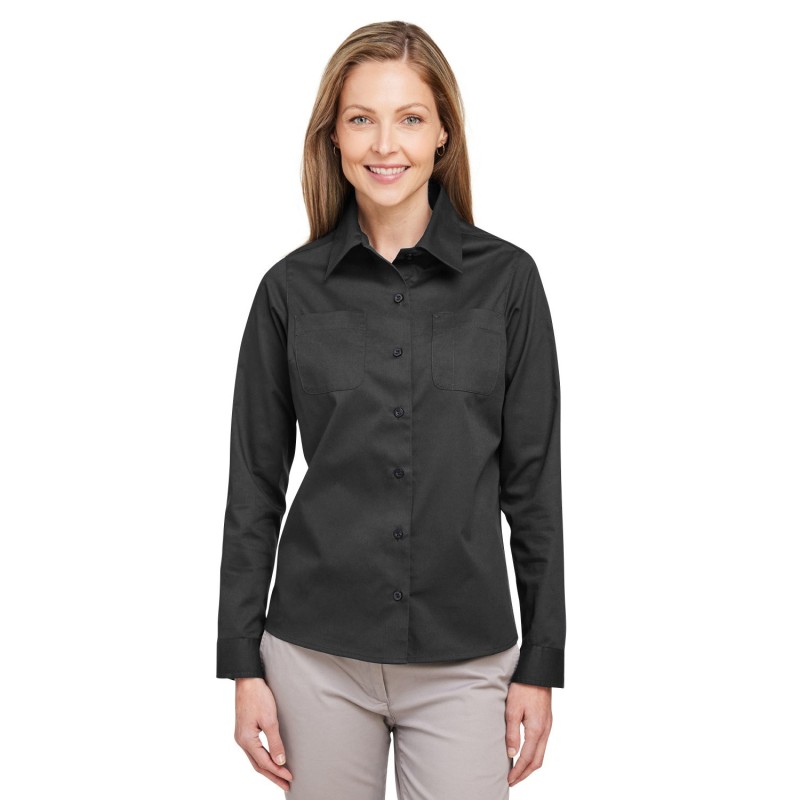Buy Harriton M585LW Ladies Advantage IL Long-Sleeve Workshirt | ApparelChoice.ca