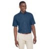 Buy Harriton M550S Men's Short-Sleeve Denim Shirt | ApparelChoice.ca