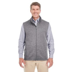 Buy Devon & Jones DG797 Men's Newbury Melange Fleece Vest | ApparelChoice.ca