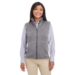 Buy Devon & Jones DG797W Ladies Newbury Melange Fleece Vest | ApparelChoice.ca
