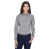 Buy Harriton M500W Ladies Easy Blend Long-Sleeve Twill Shirt with Stain-Release | ApparelChoice.ca