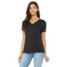 Buy Bella + Canvas 6405CVC Ladies Relaxed Heather CVC Jersey V-Neck T-Shirt | ApparelChoice.ca