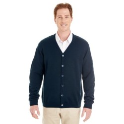 Buy Harriton M425 Men's Pilbloc V-Neck Button Cardigan Sweater | ApparelChoice.ca