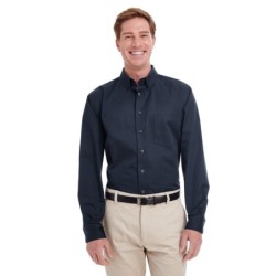 Buy Harriton M581 Men's Foundation 100% Cotton Long-Sleeve Twill Shirt with Teflon | ApparelChoice.ca