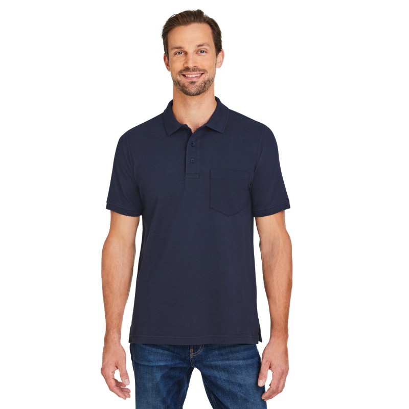 Buy Harriton M205P Men's Valiant Cotton Snag Protect Pocket Polo | ApparelChoice.ca