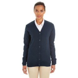 Buy Harriton M425W Ladies Pilbloc V-Neck Button Cardigan Sweater | ApparelChoice.ca