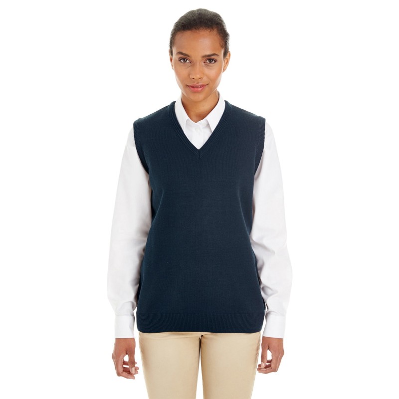 Buy Harriton M415W Ladies Pilbloc V-Neck Sweater Vest | ApparelChoice.ca